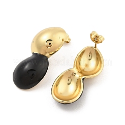 PVD-Vakuumbeschichtung goldene Ohrstecker aus 304 Edelstahl für Frauen&nbsp;EJEW-Z068-11G