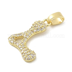 Pendentifs avec zircon cubiques à micro-pavés en laiton&nbsp;ZIRC-C012-01G-12