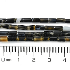Natürliche schwarze Achat Perlen Stränge&nbsp;G-D067-A01