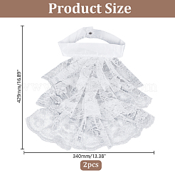 Jabot aus Polyesterspitze&nbsp;DIY-WH0678-16B