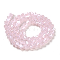 Abalorios de vidrio imitación de jade electroplate hebras&nbsp;EGLA-A039-J2mm-A02