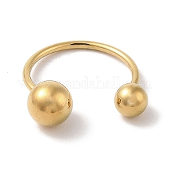 Anillos de puño redondos de acero inoxidable 304 con revestimiento iónico (IP) para mujer&nbsp;RJEW-G315-09A-G