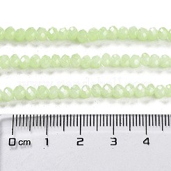 Perles de verre imitation jade cuites au four&nbsp;DGLA-A034-J4MM-A21