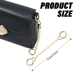 Chaînes d'extension de sac à maillons en verre&nbsp;HJEW-YW00101-01