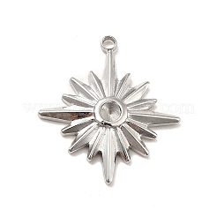 Colgante de acero inoxidable 304 que no se deslustra con engastes de rhinestone.&nbsp;LS-STAS-I197-013P