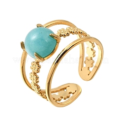 Anillos abiertos para puños de acero inoxidable 304&nbsp;RJEW-D352-02G-01