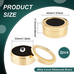 Lose Diamantboxen aus Legierung&nbsp;CON-WH0104-11B-G