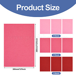 9 feuille de tissu non tissé 3 couleurs&nbsp;DIY-TA0013-43B