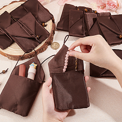 Geschenkbeutel aus Stoff für Schmuck&nbsp;ABAG-WH0045-09B
