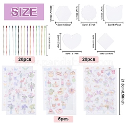 Kit fai da te per realizzare portachiavi in acrilico&nbsp;DIY-YW0012-35
