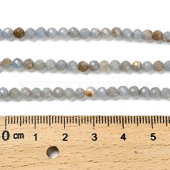 Natürliche Angelit Perlen Stränge&nbsp;G-RM2025-30-4mm