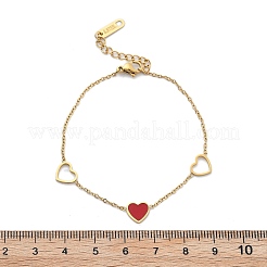 Ionenplattierung (IP) 304 Edelstahl-Gliederarmbänder&nbsp;BJEW-P345-13G