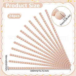 24 stücke holz carving taille rand streifen für wohnzimmer hintergrund wand dekorative&nbsp;DIY-WH0622-555A