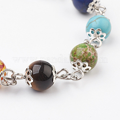 Conjuntos de joyas de perlas de piedra mixtas naturales y sintético de piedras preciosas&nbsp;SJEW-JS00950
