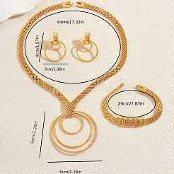 Elegante Legierung Hohlring Armbänder & Ohrringe & Halsketten Sets für Frauen Hochzeit&nbsp;PZ6009