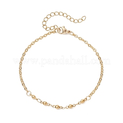 304 Edelstahl-Armbänder mit Stabgliedern und Kabelketten für Damen&nbsp;BJEW-JB12688