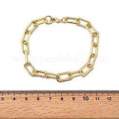 Messing-Gliederkettenarmbänder für Frauen&nbsp;BJEW-H630-06G
