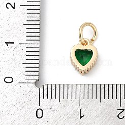 Pendentifs avec zircon cubiques à micro-pavés en laiton&nbsp;LS-KK-H204-01KCG-06