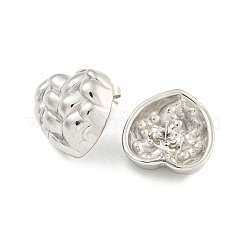 Clous d'oreilles en acier inoxydable 304 en forme de cœur anti-ternissement&nbsp;EJEW-L290-021P