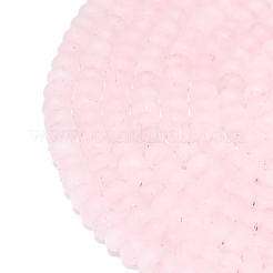Chapelets de perles en quartz rose naturel&nbsp;G-P575-A09-6x4mm