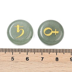 10 Stück 10 Stile natürliche grüne Aventurin-Cabochons&nbsp;G-G193-03C
