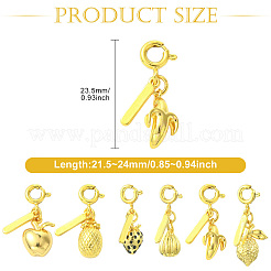 Ciondoli in ottone 6 pz 6 stili&nbsp;KK-CJ0003-36