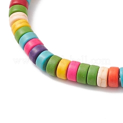 Pulseras de cuentas de turquesa sintética Pulseras de cuentas&nbsp;BJEW-JB12066