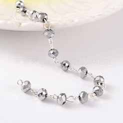 Catene in rilievo di vetro fatti a mano per collane bracciali fare&nbsp;AJEW-JB00171