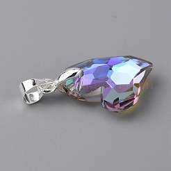 Galvanisieren Glas-Anhänger&nbsp;FIND-TAC0009-67S-04
