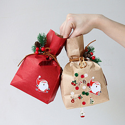2 pièce 2 styles de décorations de pendentif en alliage émaillé pour Noël&nbsp;HJEW-SP0001-48B