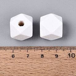 Perles européennes en bois peint&nbsp;WOOD-F017-07D