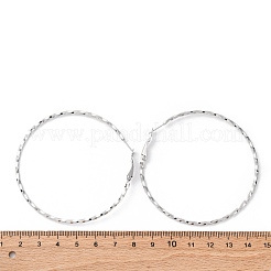 Orecchini a cerchio in acciaio inossidabile 304&nbsp;EJEW-S250-01A-P