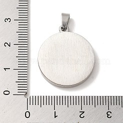 Cabochon-Fassungen für Anhänger aus Edelstahl 304&nbsp;STAS-L272-003P