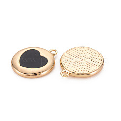 Ciondoli smaltato in ottone&nbsp;KK-S356-587E-NF