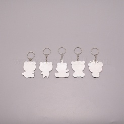Portachiavi in pvc&nbsp;KEYC-WH0029-01