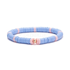 Set di braccialetti elastici con perline heishi in argilla polimerica 5 pz 5&nbsp;BJEW-JB07540-02