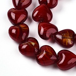 Cuentas de vidrio millefiori hebras&nbsp;GLAA-T023-34D