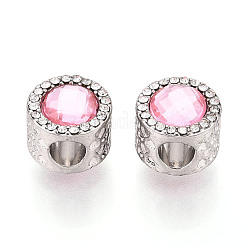 Cremagliera perline europei rhinestone della lega di placcatura&nbsp;FIND-N011-04P
