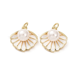 Pendentifs d'émail en laiton &nbsp;KK-O140-12G-01