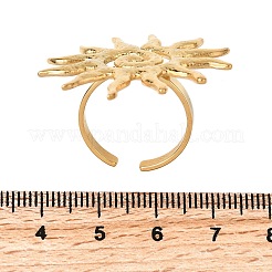 Anillos abiertos para puños de acero inoxidable 304&nbsp;RJEW-S650-01A-G