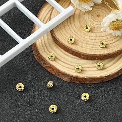 Messing Strass Zwischen perlen&nbsp;RB-YW0001-04A-01G