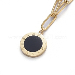 Collares colgantes de acero inoxidable 304&nbsp;NJEW-L146-46G