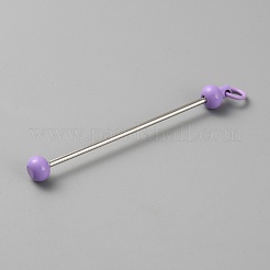 Porte-clés perlé barre de fer pour la fabrication de bijoux bricolage artisanat&nbsp;IFIN-SZC0005-01A-16