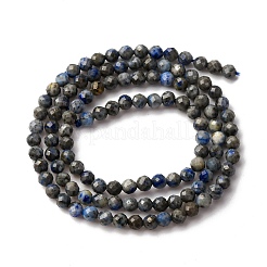 Natürlicher Lapislazuli Perlenstränge&nbsp;G-L629-B01-3mm-04