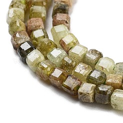 Natürlichen grünen Granat Perlen Stränge&nbsp;G-H042-B15-01B