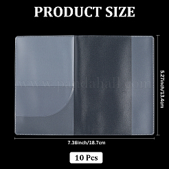 Étui de protection pour porte-passeport en plastique pvc&nbsp;AJEW-WH20018-45A