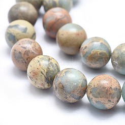 Fili di perline naturali aqua jasper&nbsp;G-N0128-48F-4mm