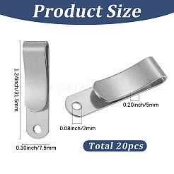 20 fermacravatta in ottone&nbsp;KK-SC0007-10P