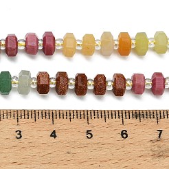 Natürliche und synthetische gemischt Steinperlen Stränge&nbsp;G-G317-A03-3x6mm