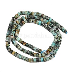 Natürliche afrikanische türkis (jasper) perlen stränge&nbsp;G-G345-C23-2x4mm